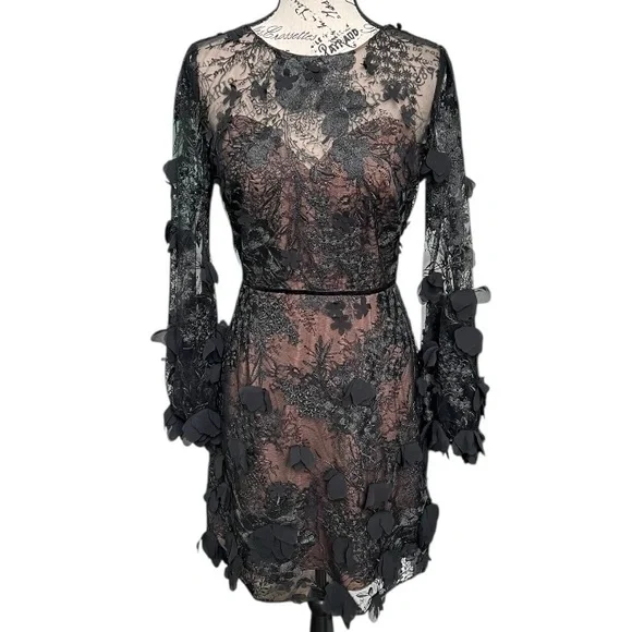 marchesa black dress Stretch Velvet Strapless Gown With Draped Cotton Structure main image 0